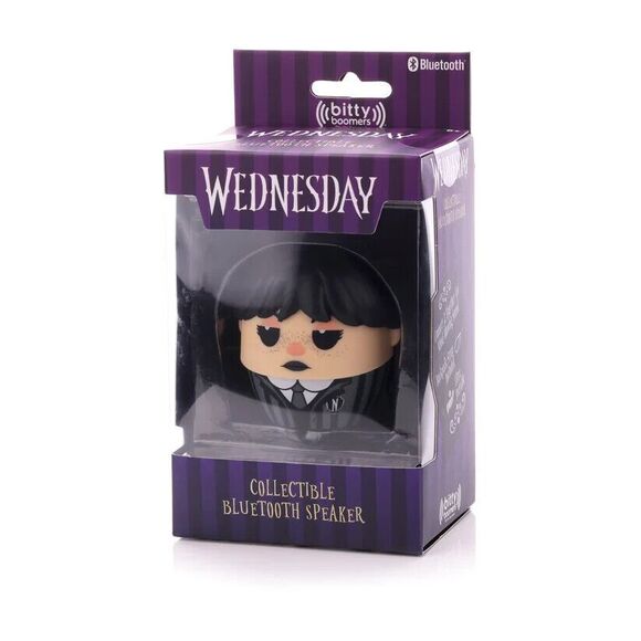 Wednesday Addams Bitty Boomer Collectible Bluetooth Speaker Bitty Boomers Adams - Picture 1 of 3